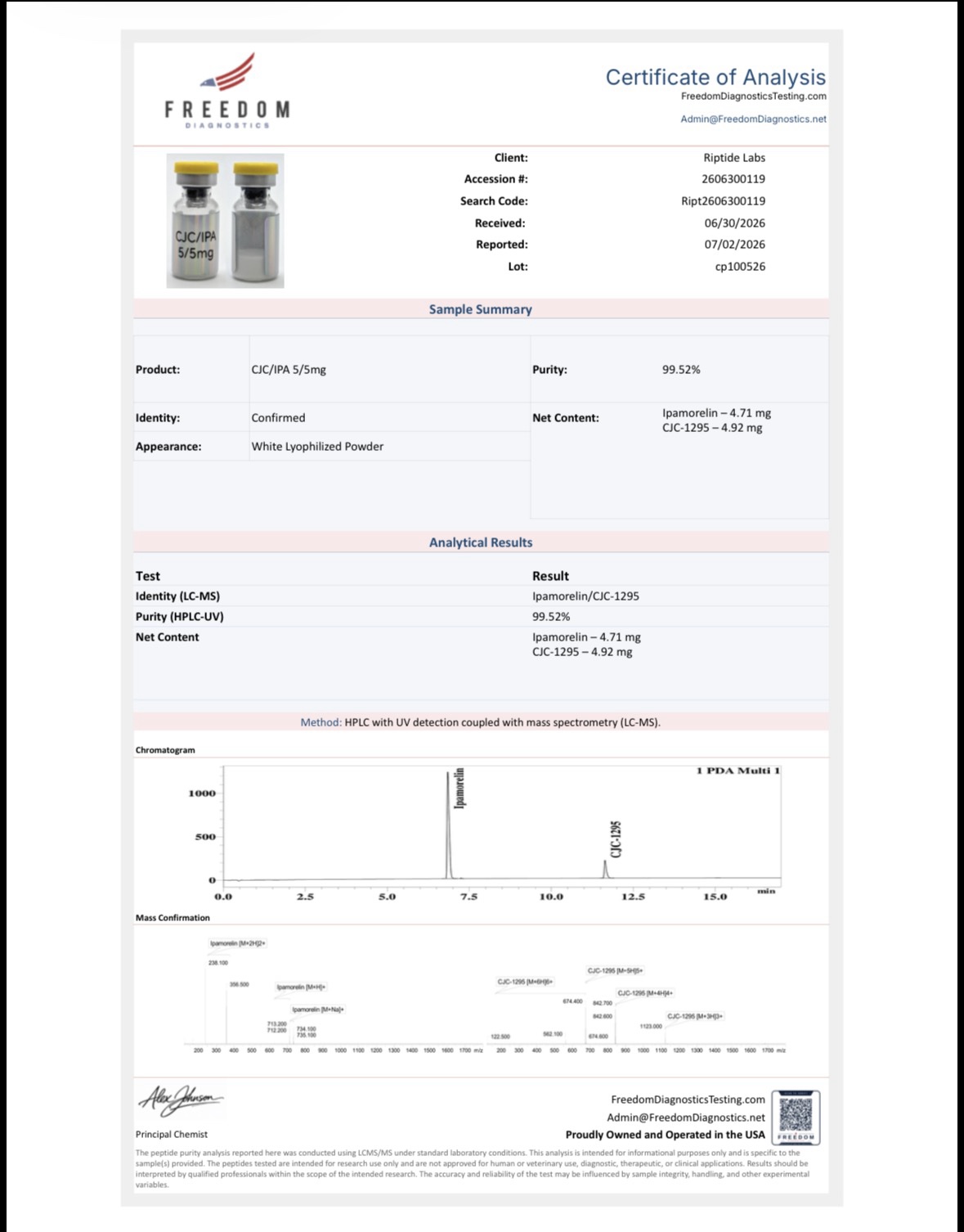 CJC-1295/IPA NO DAC 5/5mg - Image 3