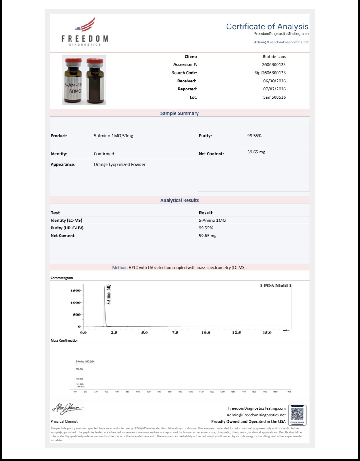 5-AMINO-1MQ 50mg - Image 3